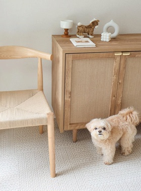 日本东理地毯TOLI进口家用客厅地毯环保可裁剪剑麻质感拼接式地毯