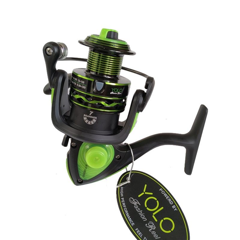 优选鱼乐YOLO夜光渔轮 7轴渔轮金属头鱼轮/鱼线轮/纺车轮7000渔轮