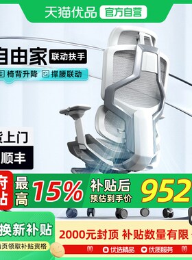 优选ENOVA乐瓦自由家人体工学椅办公座椅舒适学习电竞椅撑腰椅电