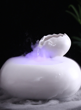 优选小型流水鱼缸陶瓷水景桌面摆件葫芦招财假山时来运转喷泉景观