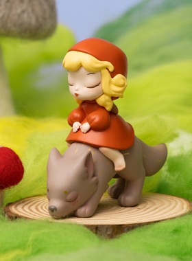 优选白夜童话小红帽汽车饰品摆件办公室桌面女止怒小摆件可爱生日