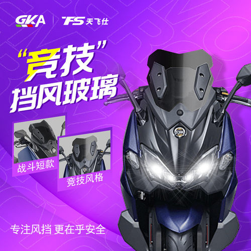 优选适用于三阳TL500改装挡风玻璃前挡风护胸竞技风挡风镜 TL508