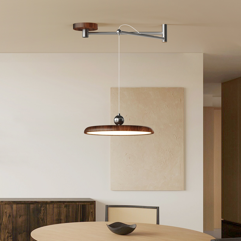 优选铭琢灯饰中古风摇臂餐厅灯吊灯吧台单头移位灯具普瑞高显指复