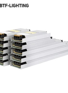 优选超轻薄型长条LED灯静音电源铝壳DC12V24V广告灯箱直流稳压变