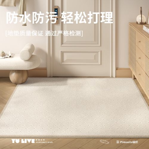 优选入户门垫进门地垫奶油风轻奢简约现代可裁剪耐脏免洗可擦2024