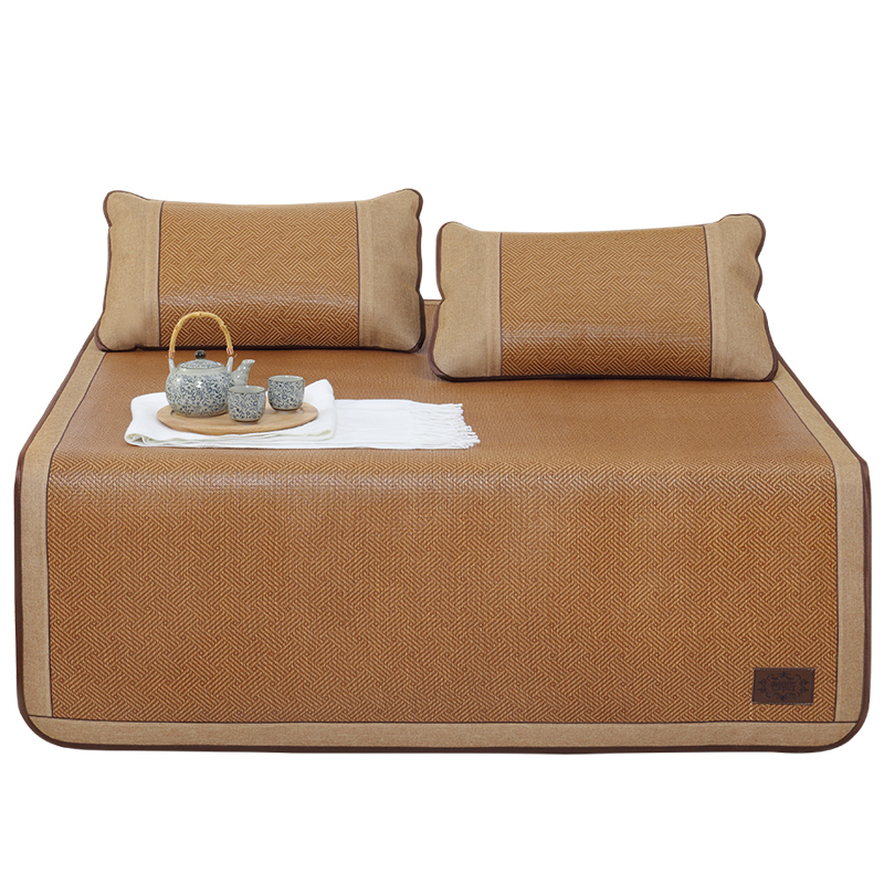 优选老席匠藤席1.8m床凉席三件套1.2/1.5米可折叠单人宿舍学生凉