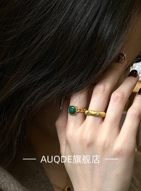 中古戒指Vintage古董感食指戒