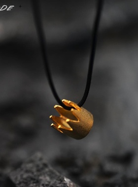 小宇宙的王冠项链银色小皇冠吊坠