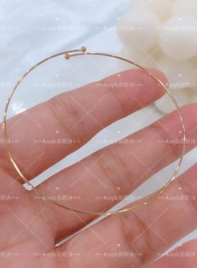 auQDE经典手工极细手镯女轻奢小众设计手环简约可调节闺蜜百搭