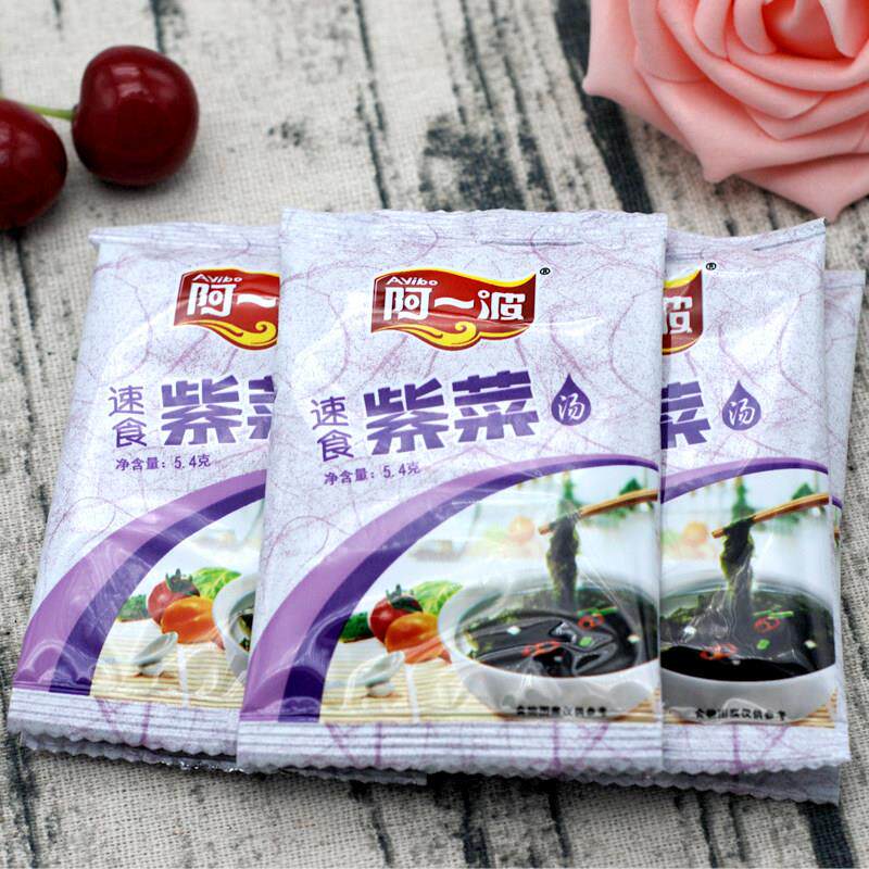 阿一波速食紫菜汤 80克*5包即食海鲜排骨汤料包 福建产速食汤包