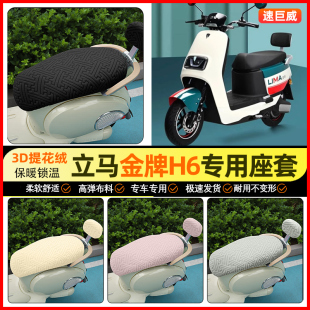 电瓶车坐垫套装 电动车座套冬季 饰小配件 H6远航版 适用立马金牌版