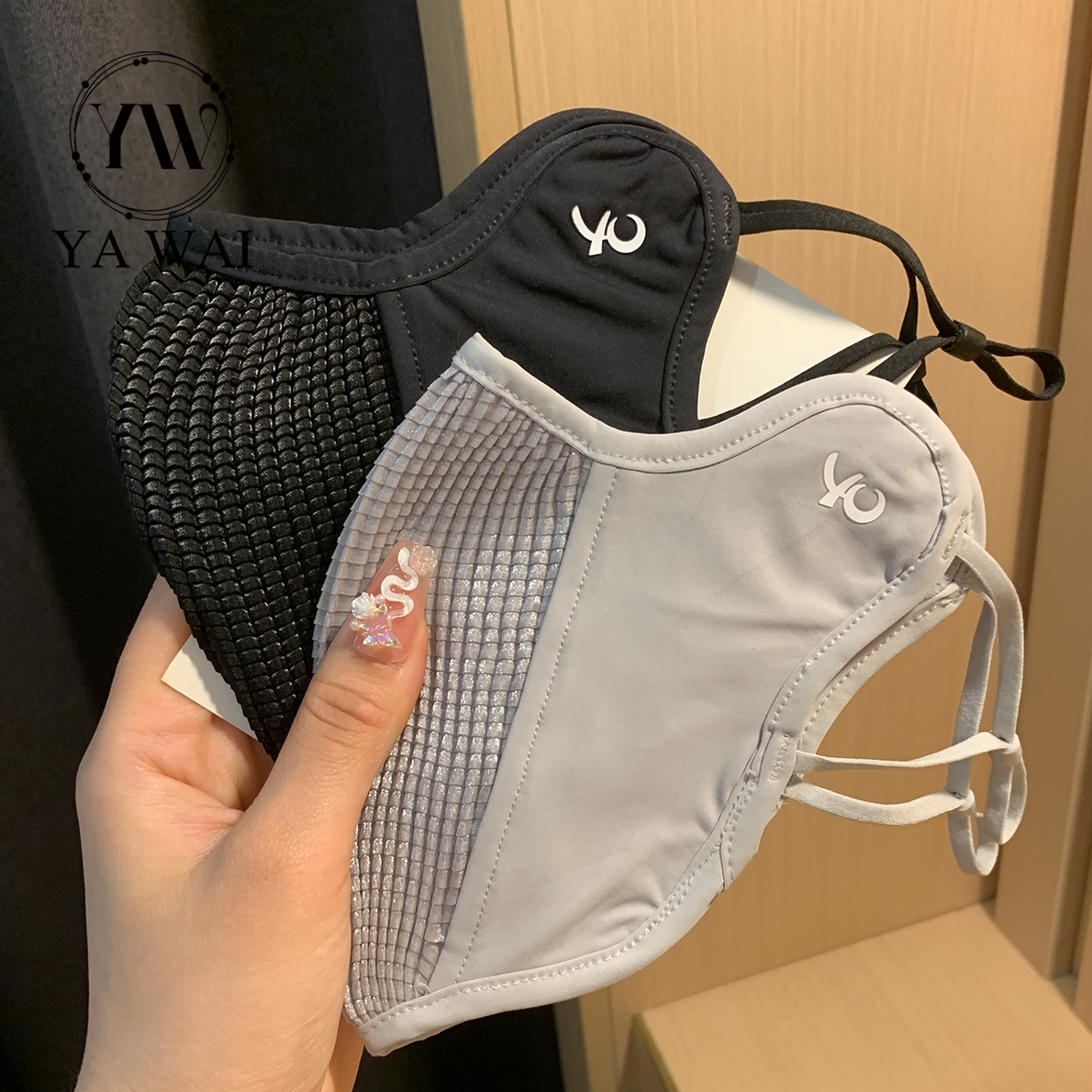 motion Riding Sunscreen Mask female Spring and summer ultraviolet-proof men and women outdoors Ride breathable three-dimensional Ice silk Mask