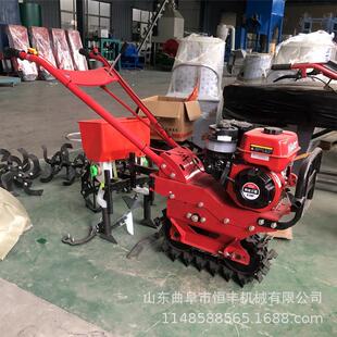微耕机多农具犁地机新款履带式小红牛链轨翻地机松地机电动微耕机