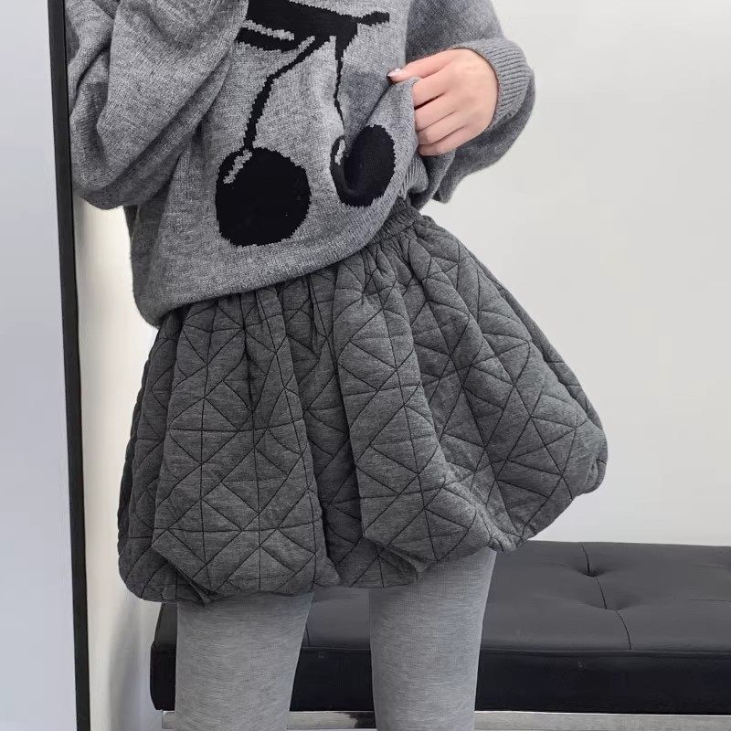 甜美风花苞短裤女秋冬高腰夹棉加厚蓬蓬半身裙小个子A字灯笼裤裙,女装/女士精品,半身裙,淘宝优惠券,粉丝福利购,淘宝优惠卷