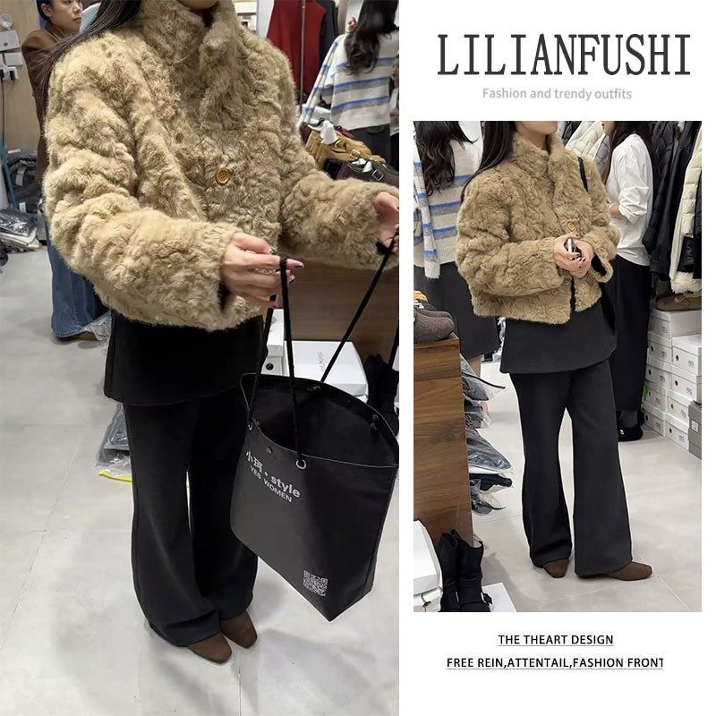 韩国东大门屁帘假两件微喇叭裤加绒女2025秋冬身材显瘦梨形休闲裤,女装/女士精品,休闲裤,淘宝优惠券,粉丝福利购,淘宝优惠卷