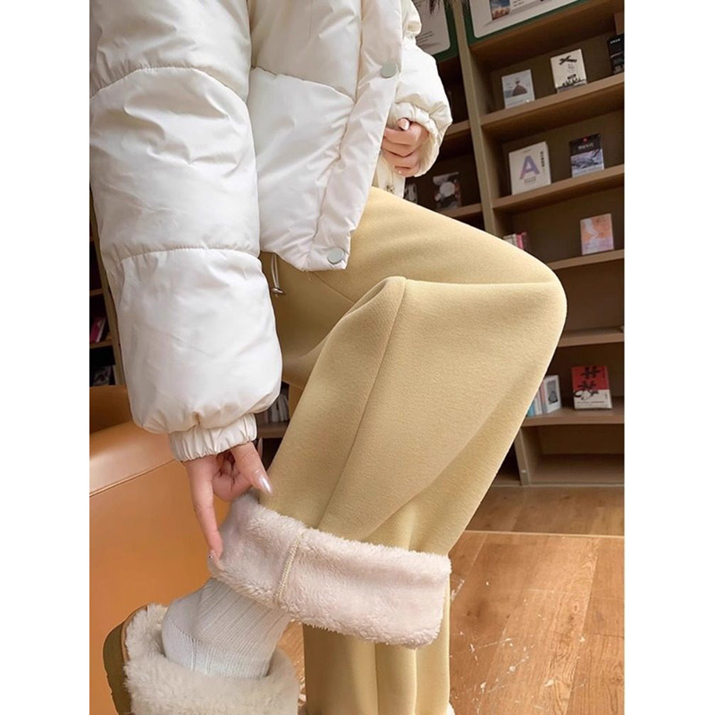 秋冬特厚绒超厚实休闲运动卫裤加厚束脚东北棉裤保暖加绒女阔腿裤,女装/女士精品,休闲裤,淘宝优惠券,粉丝福利购,淘宝优惠卷