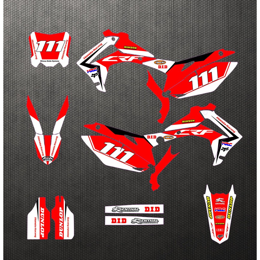 2014 15 16 17 18年CRF250R 450R 250M越野机车贴花贴膜车贴画