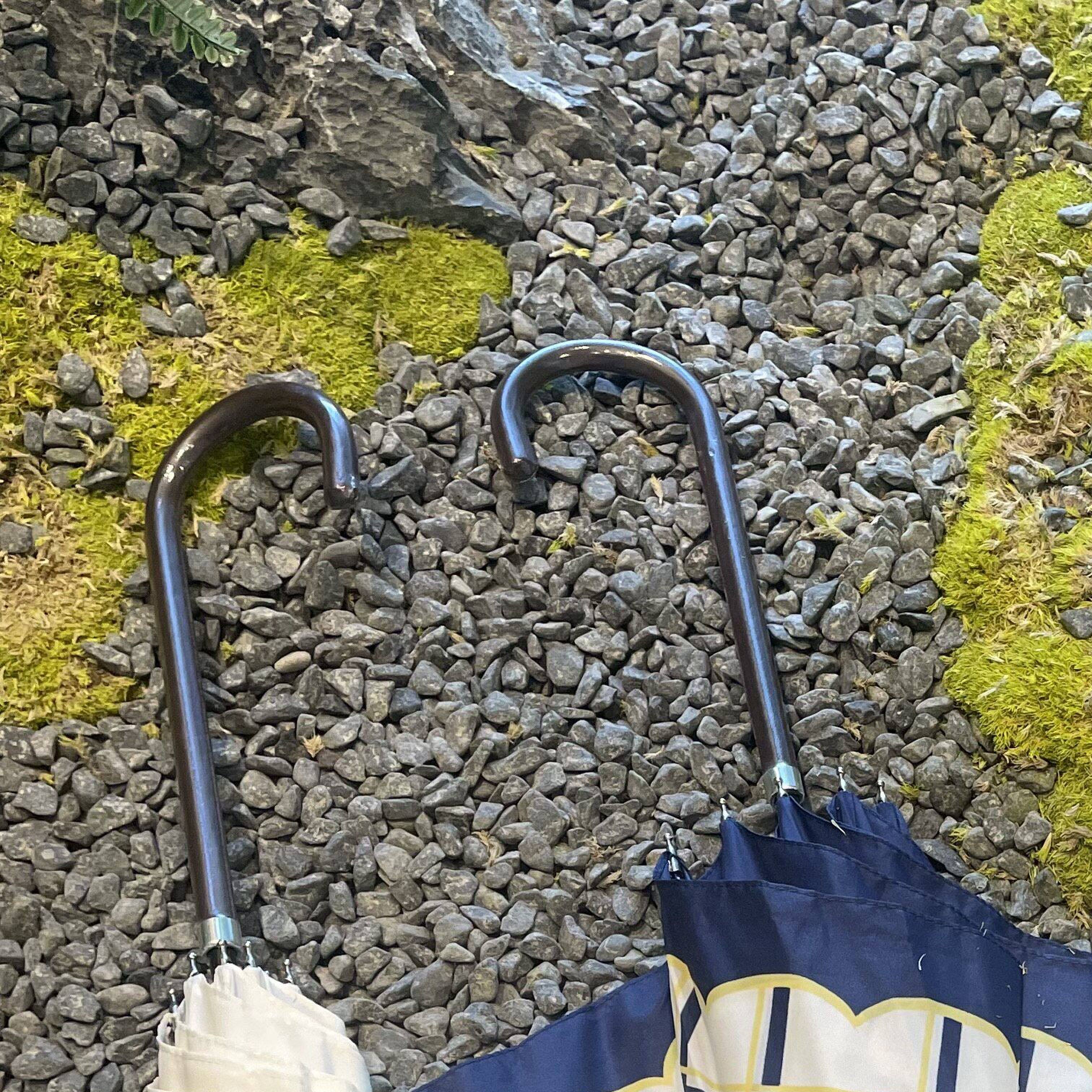 进口纳米不沾水文艺格子碳纤超轻骨自动长柄雨伞晴雨防晒UV遮阳伞