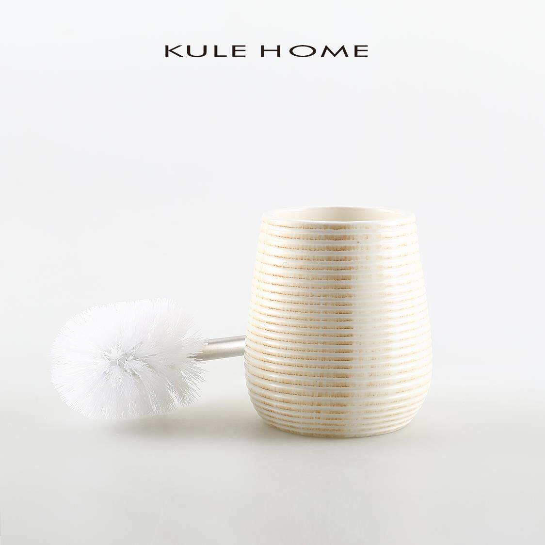 KULE HOME 卫生间马桶刷陶瓷套装家用洗厕所刷子清洁刷长柄无死角