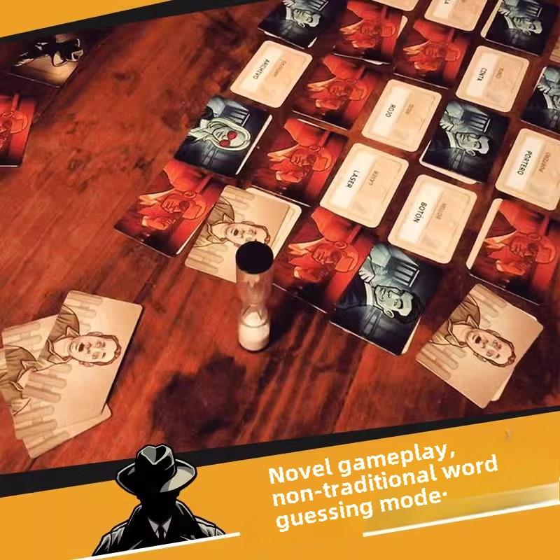 Mojikuan动作码棋盘游戏双人图像版Woames成人四人派对卡牌游戏