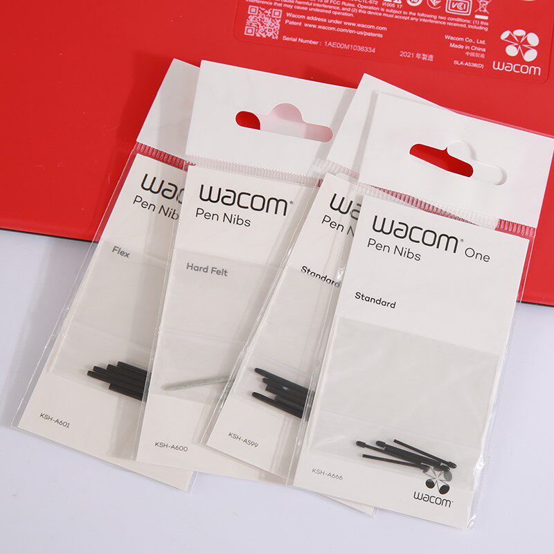 WACOM数位绘图板标准毛毡柔韧通用笔尖影拓绘图板PTH660 860原装图片