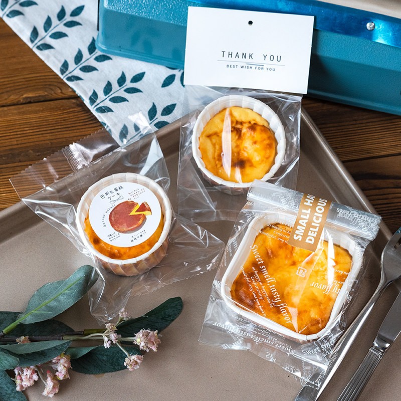 巴斯克纸杯蛋糕包装袋迷你纸杯甜品夹头袋耐高温纸托卷边纸杯模具