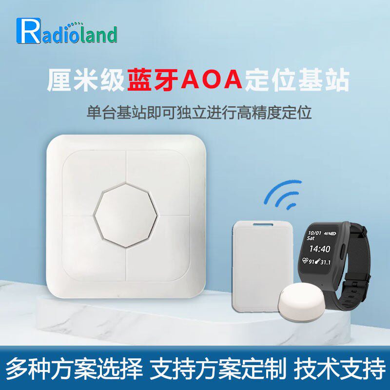 蓝牙AOA高精度RTLS实时精准定位基站网关信标化工厂人员资产管理