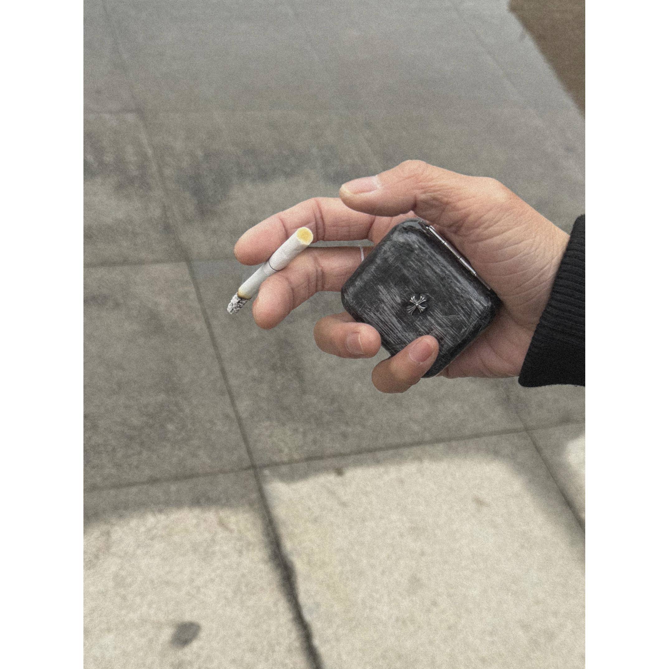 克罗复古做旧不锈钢烟灰缸创意迷你口袋家用便捷个性金属高级感