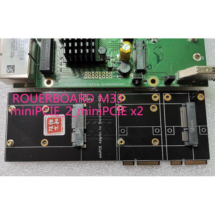 软路由主板minipcie转换卡 Mikrotik RBM33G转minipcie
