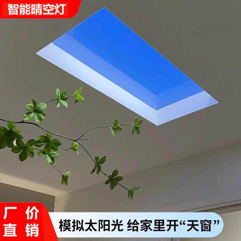 中山亿家智能青晴空灯智能蓝天灯天窗灯厨房过道灯嵌入式天空灯