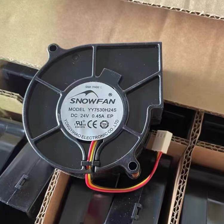 原装SNOWFAN YY7530H24S 24V 0.45A IP68防水涡轮风扇鼓风机