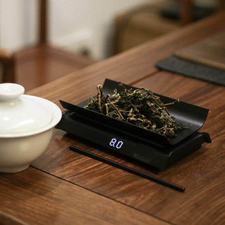 无量多功能电子称茶秤咖啡豆克称称重茶则便携茶匙智能茶室摆件