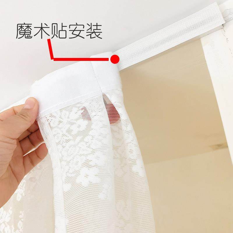 蕾丝窗帘头幔帘头窗帘幔自粘魔术贴头幔飘窗眉头半帘短门帘装饰纱,居家布艺,窗纱,淘宝优惠券,粉丝福利购,淘宝优惠卷