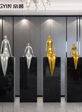 艺术抽象工艺品样板间售楼处美容院女人雕塑人像软装摆件装饰品