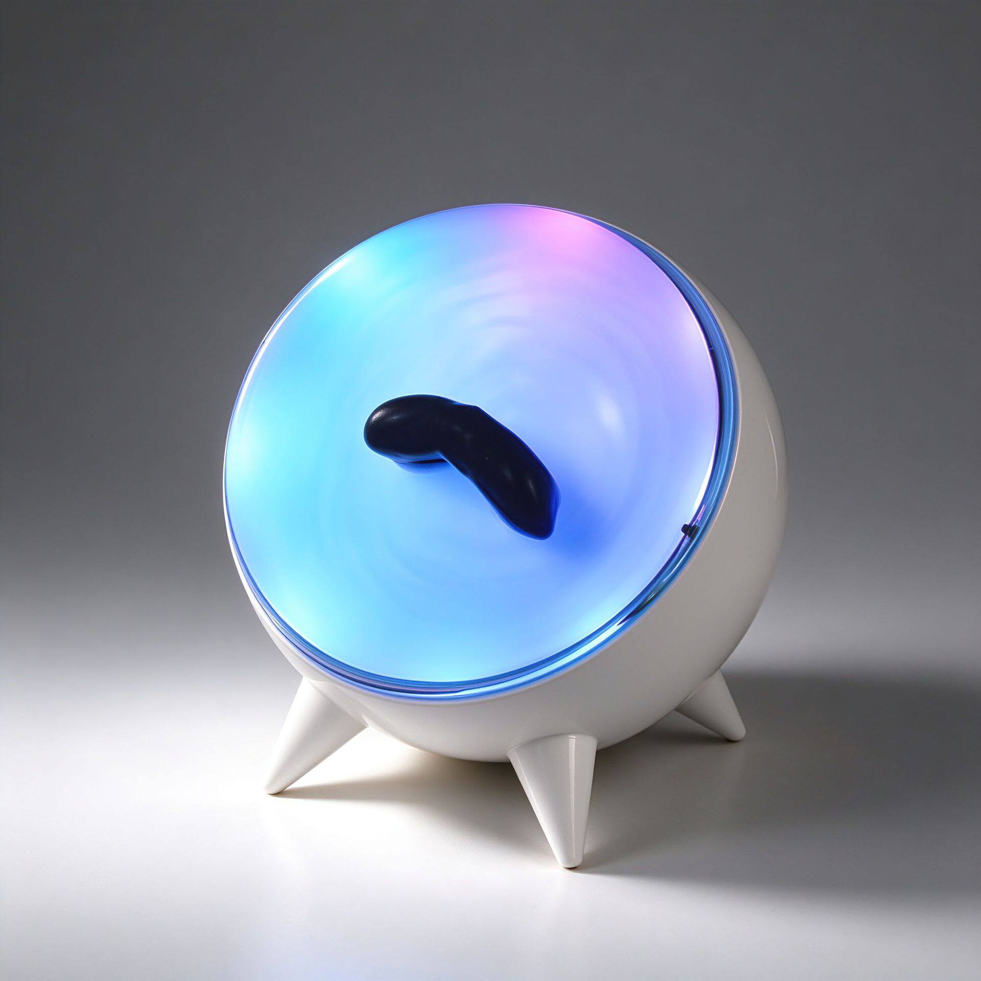 便携充电款圆球磁流体拾音器 音节奏灯家居摆件创意桌搭礼品