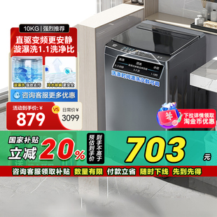 海尔波轮洗衣机小型家用全自动10kg除螨租房用B32Mate1 直驱变频