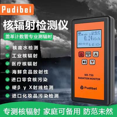 食品核辐射检测仪专业盖格计数器家用测核废水化妆品海鲜检测仪