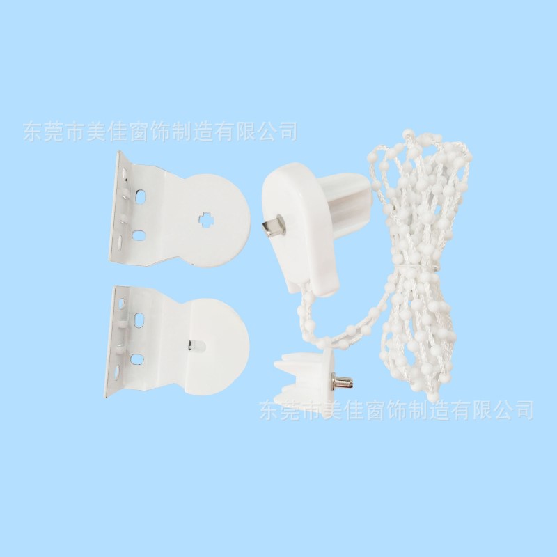 厂家直销 25MM卷帘制头卷帘配件 拉珠卷帘配件 L制头 25铁码配件