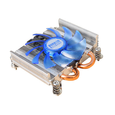 超频三 刀锋S85 HTPC薄itx一体机1155CPU散热器2热管直触1U静音新