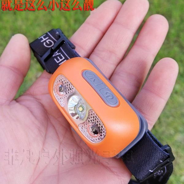 钓鱼感应头灯上饵超亮超轻迷你夜钓灯骑行露营跑步儿童小头灯户外