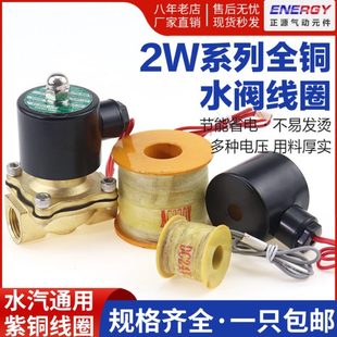 6分 1寸 2寸 1寸半 2分 全铜电磁阀2W水阀线圈220V24V12V 4分