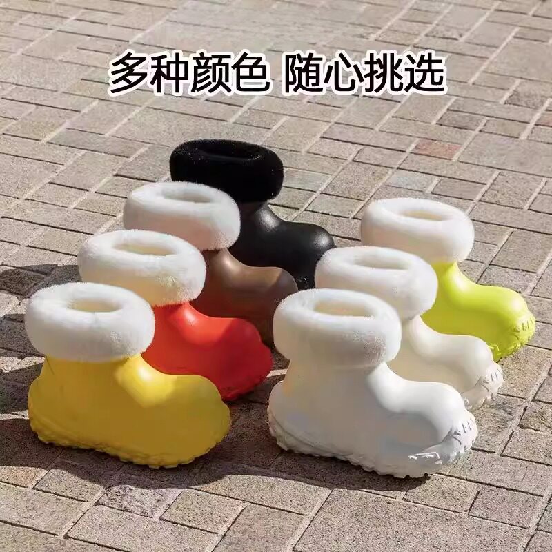 防水厚底增高雪地靴冬季水鞋加绒