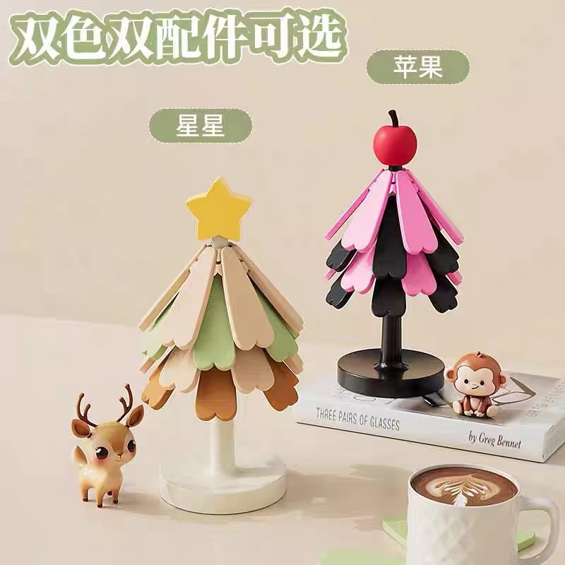 圣诞小树餐垫隔热垫高级感轻奢