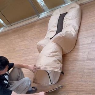 懒人折叠便携充气沙发椅户外露营空气垫床音乐节冲气可睡野营坐躺