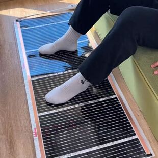 电热板脚踏脚底加热片保温石墨烯电热膜坐垫挂墙防水取暖风机恒温