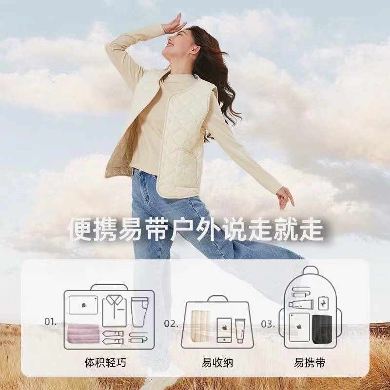 冬季新款女士羽绒棉马甲大码休闲外穿中老年背心男女保暖轻薄内胆