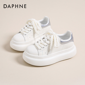 女2026秋季 板鞋 新款 达芙妮厚底增高小白鞋 日常百搭时尚 休闲鞋 女鞋