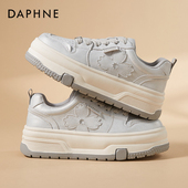 厚底女夏季 2026新款 透气网面休闲百搭增高休闲鞋 达芙妮小白鞋 板鞋