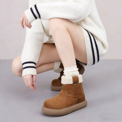 达芙妮雪地靴女2026新款冬季加绒