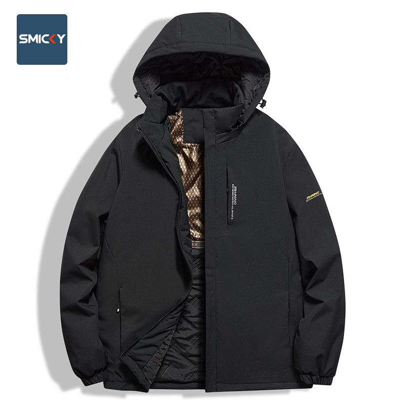 秋冬新款石墨烯加绒加厚棉衣外套